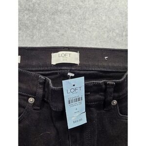 Loft Outlet Skinny Petite Jeans Black Denim Size 4P NWT 32124545
